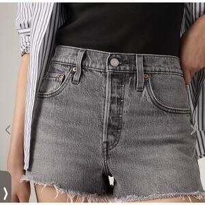 Levi's Premium 501° ORIGINAL FIT HIGH RISE WOMEN'S SHORTS Faded Black Sz 31 NWT